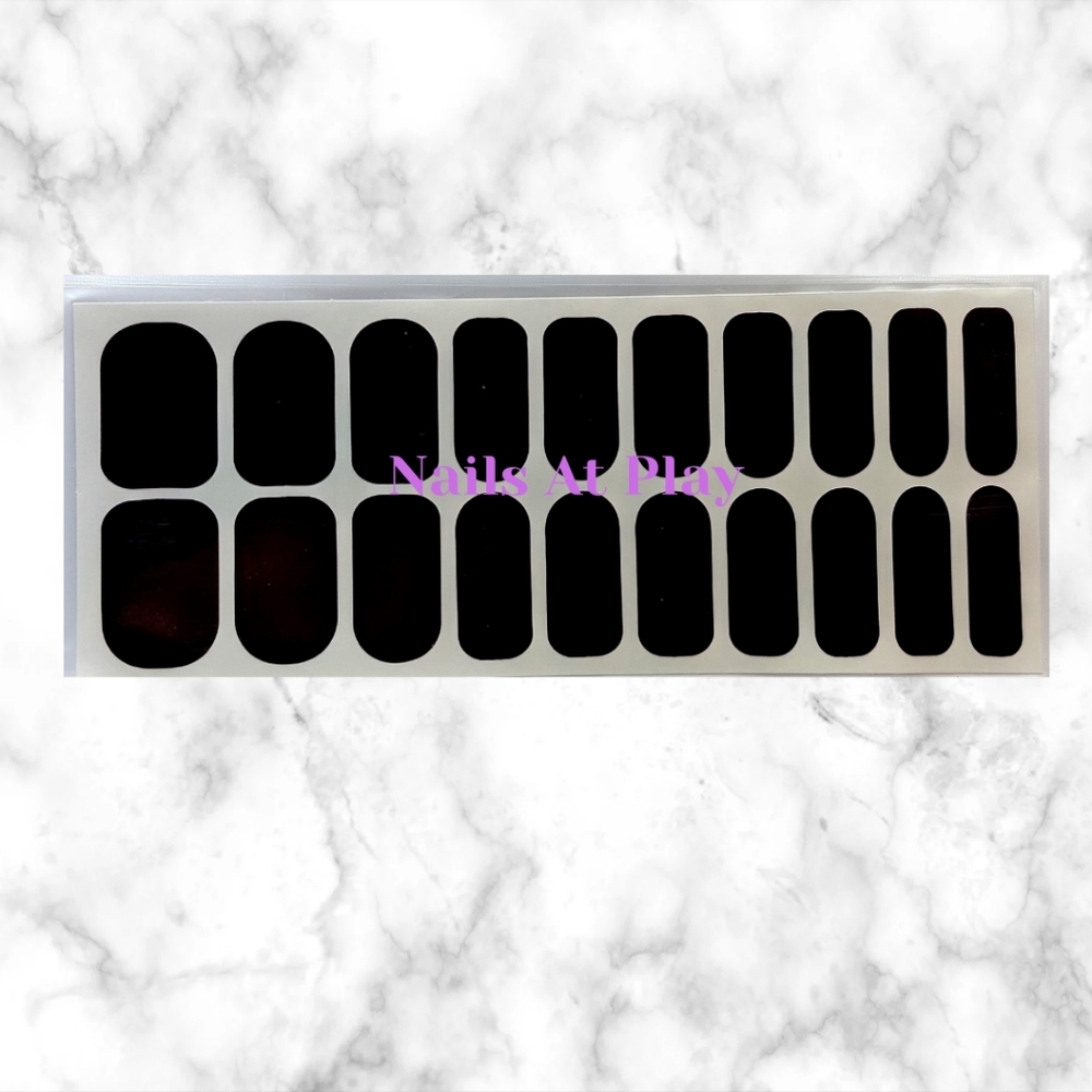 Easy Gellies Nail Wraps - Solid Black
